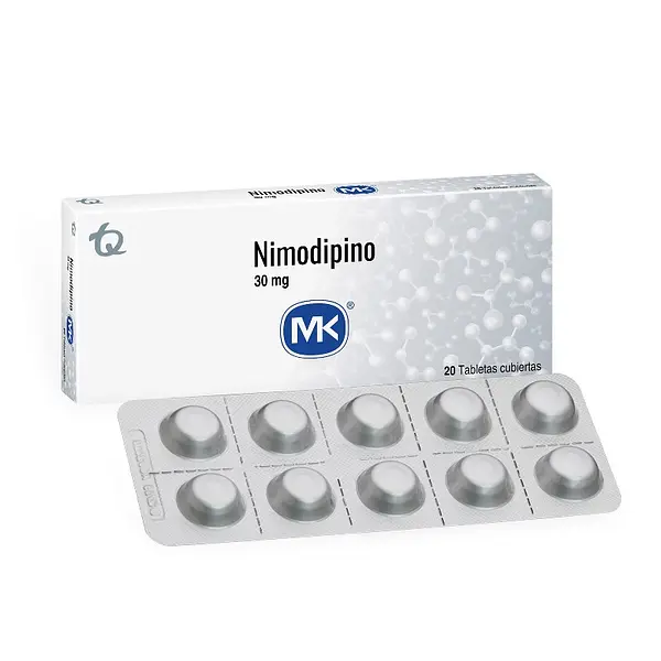 Nimodipino 30 mg 20 tabletas MK