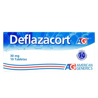 Deflazacort 30 mg 10 tabletas