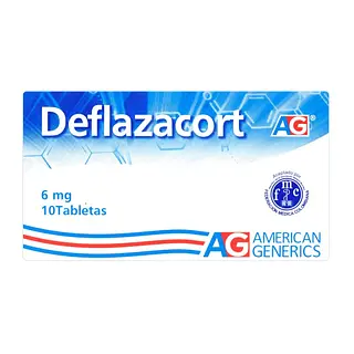 Deflazacort 6 mg 10 tabletas