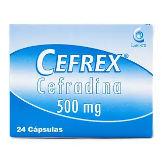 Cefrex 500 mg 24 cápsulas
