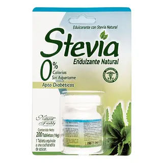 Stevia Endulzante 200 tabletas