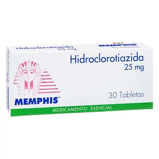 Hidroclorotiazida 25 mg 30 tabletas MP