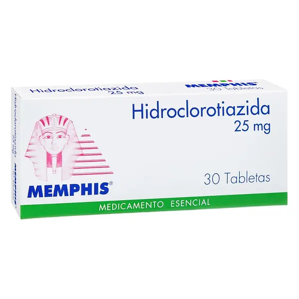 Hidroclorotiazida 25 mg 30 tabletas MP