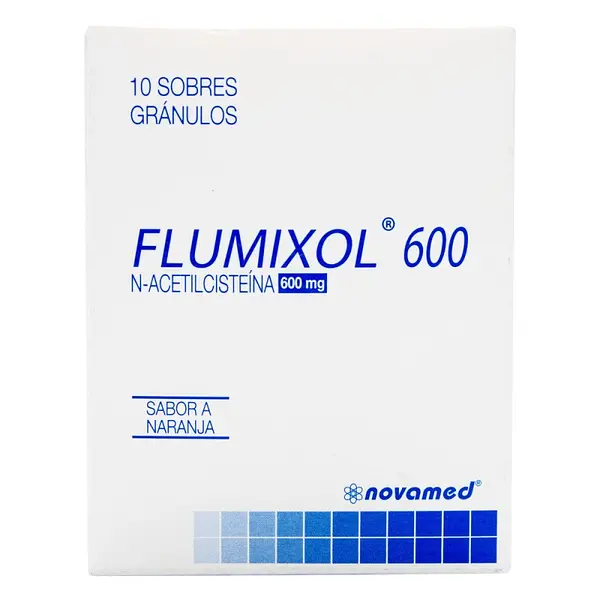 Flumixol 600 mg 10 sobres sabor naranja