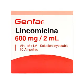 Lincomicina 600 mg 10 ampollas GF