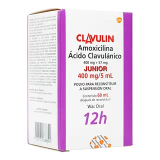 Clavulin Junior 400 mg/5 ml Suspensión 60 ml