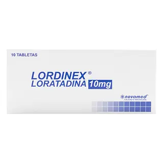 Loratadina Lordinex 10 mg 10 tabletas