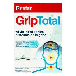 Genfargrip 100 tabletas