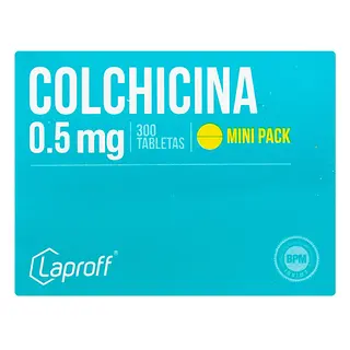 Colchicina 0.5 mg 300 tabletas