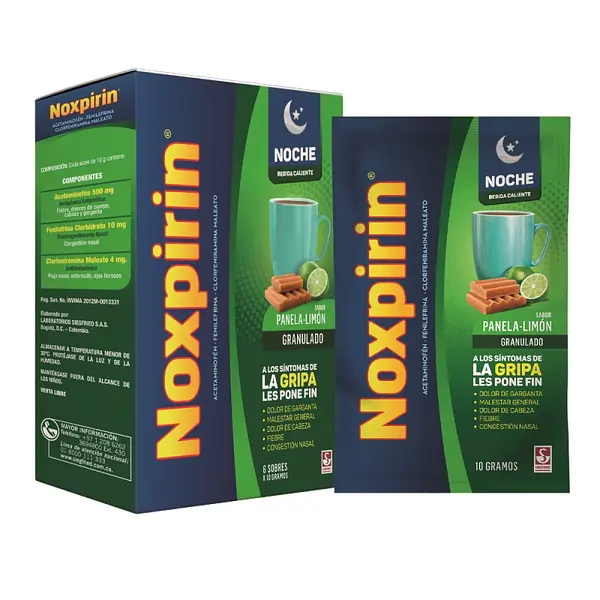 Noxpirin F Noche Adulto 6 sobres