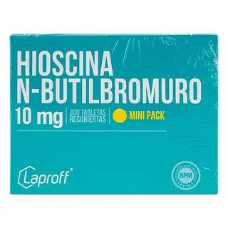 Hioscina N-Butil Bromuro 10 mg 300 tabletas LP