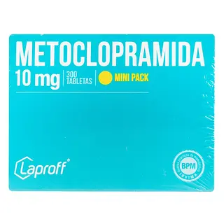 Metoclopramida 10 mg 300 tabletas LP