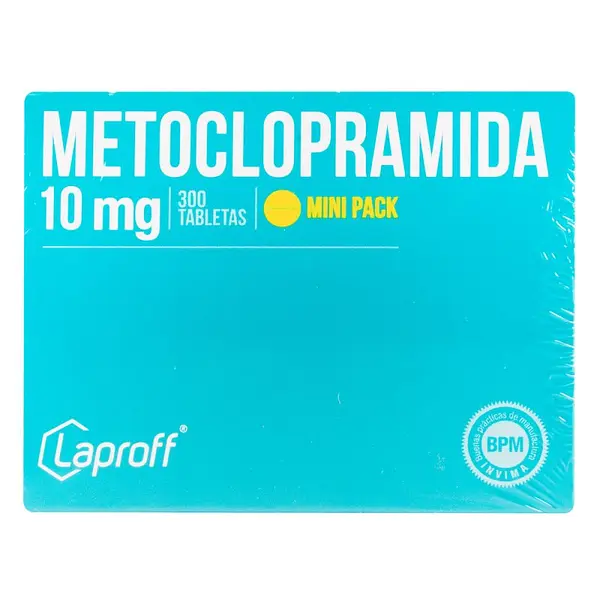 Metoclopramida 10 mg 300 tabletas LP