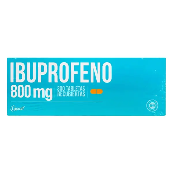 Ibuprofeno 800 mg 300 tabletas LP