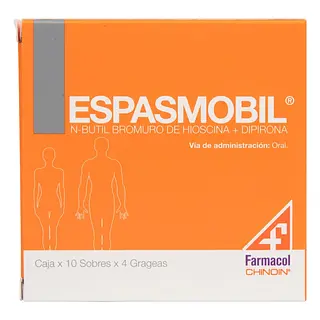 Espasmobil 10 sobres x4 tabletas