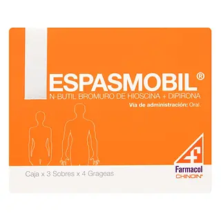 Espasmobil 3 sobres x4 tabletas