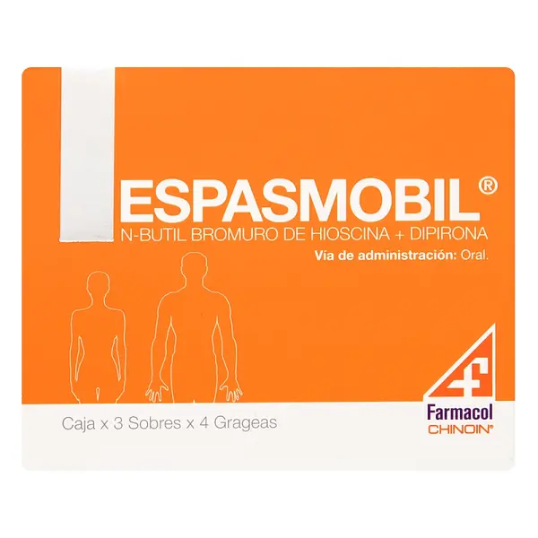 Espasmobil 3 sobres x4 tabletas