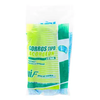 Gorro Acordeón Azul 12 unidades