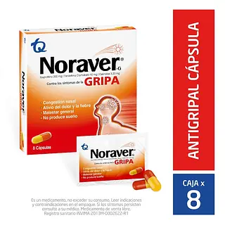 Noraver G Gripa 8 cápsulas