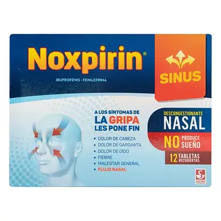 Noxpirin Sinus 12 tabletas
