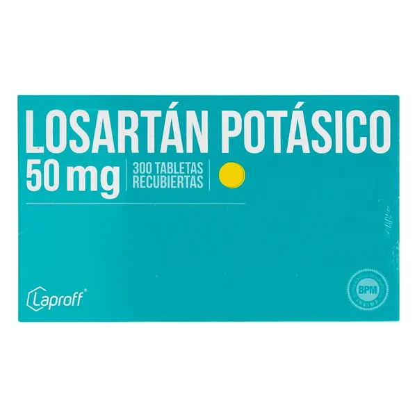 Losartán 50 mg 300 tabletas LP