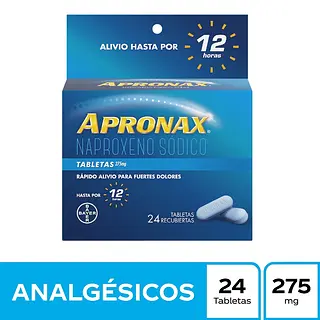 Apronax 275 mg 24 tabletas