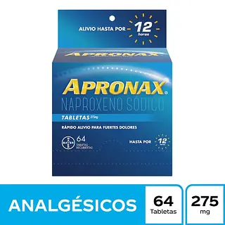 Apronax 275 mg 64 tabletas
