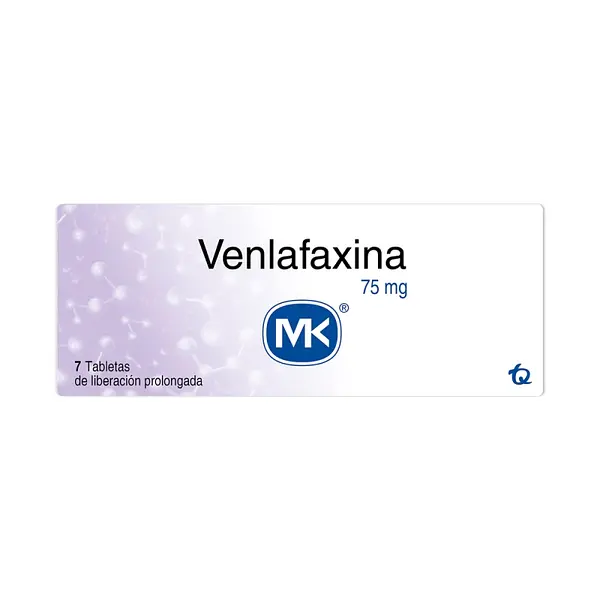 Venlafaxina 75 mg 7 tabletas MK