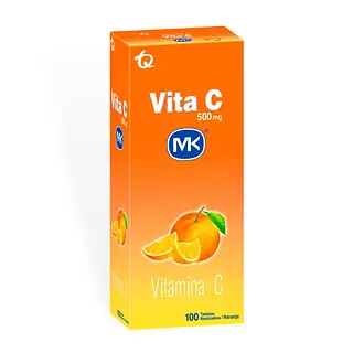 Vitamina Vita C naranja masticable 100 tabletas MK