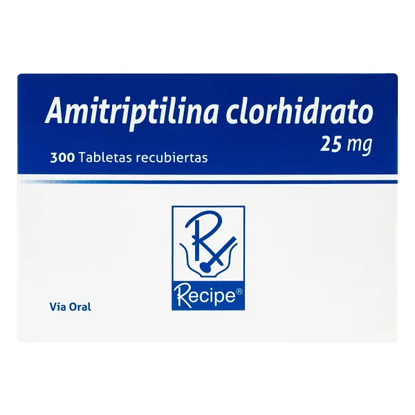 Amitriptilina 25 mg 300 tabletas RC