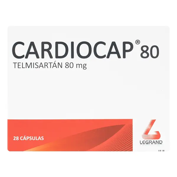 Cardiocap 80 mg 28 tabletas