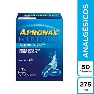 Apronax Liquid Gel 275 mg 50 cápsulas