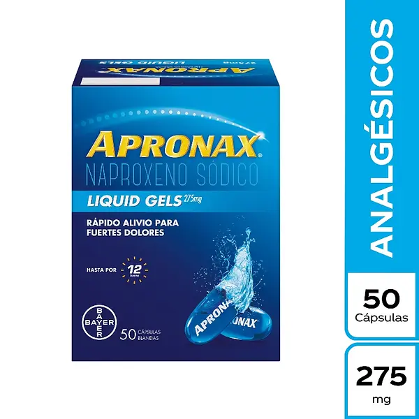 Apronax Liquid Gel 275 mg 50 cápsulas