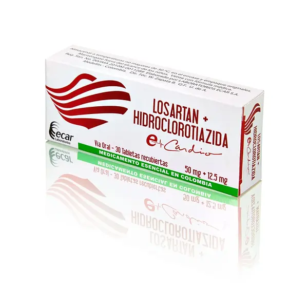 Losartán 50 mg 30 tabletas EC