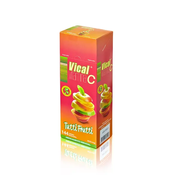 Vitamina C Vical Tropical Frutti 500 mg 144 tabletas
