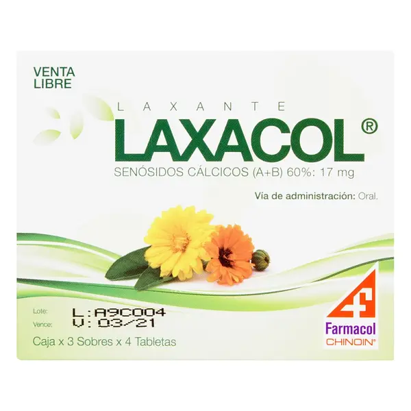 Laxacol 3 sobres + 4 tabletas