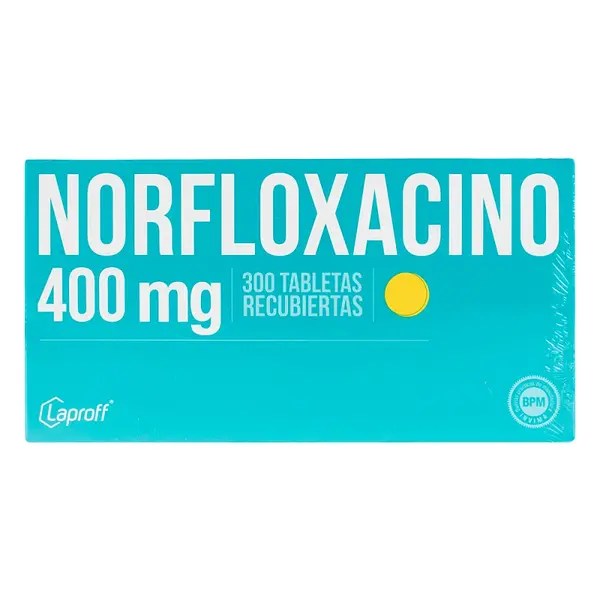 Norfloxacina 400 mg 300 tabletas LP