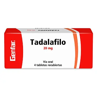 Tadalafilo 20 mg 4 comprimidos GF