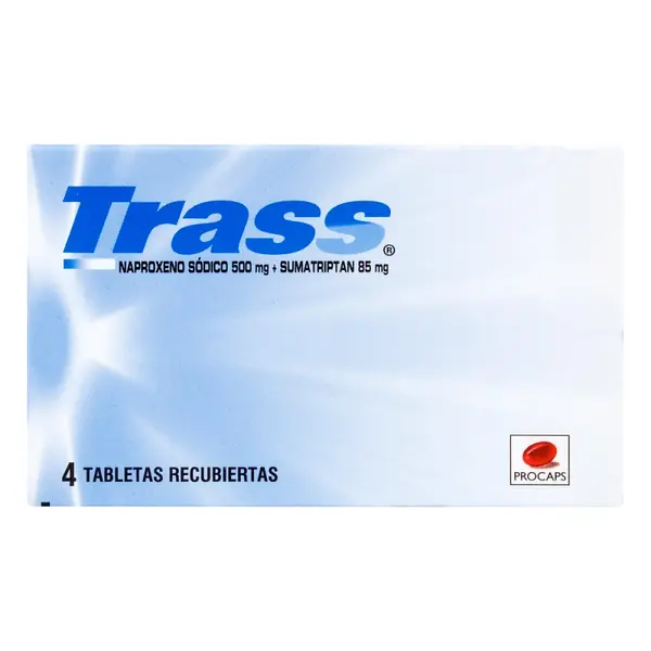 Trass 500/85 mg 4 tabletas