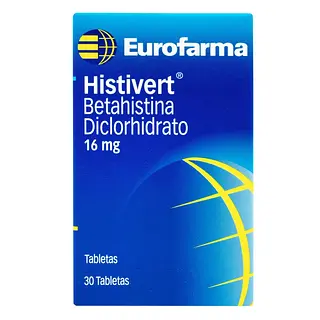 Histivert 16 mg 30 tabletas