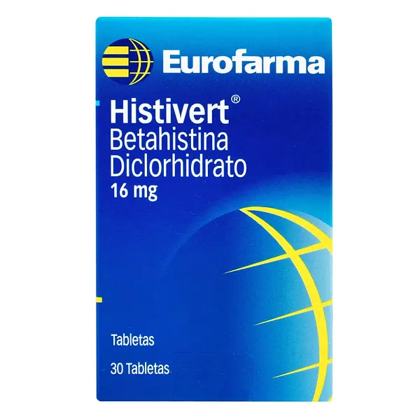 Histivert 16 mg 30 tabletas