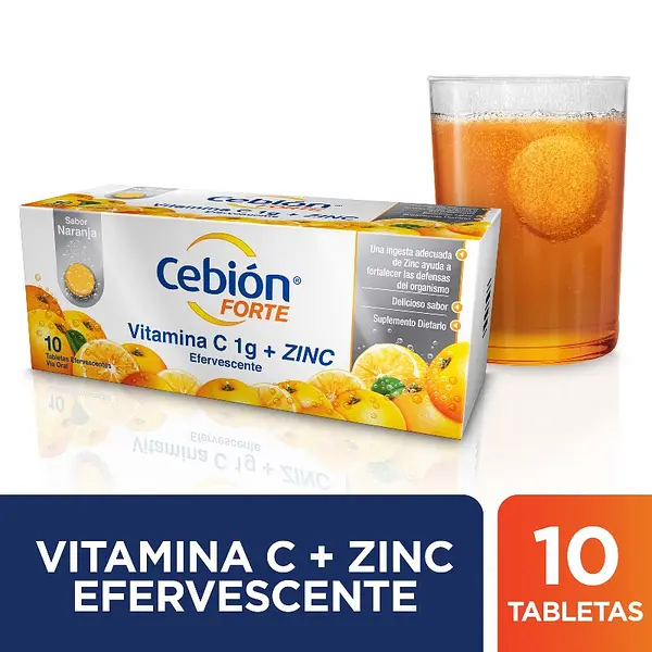 Cebioforte 1 g 10 tabletas efervescentes