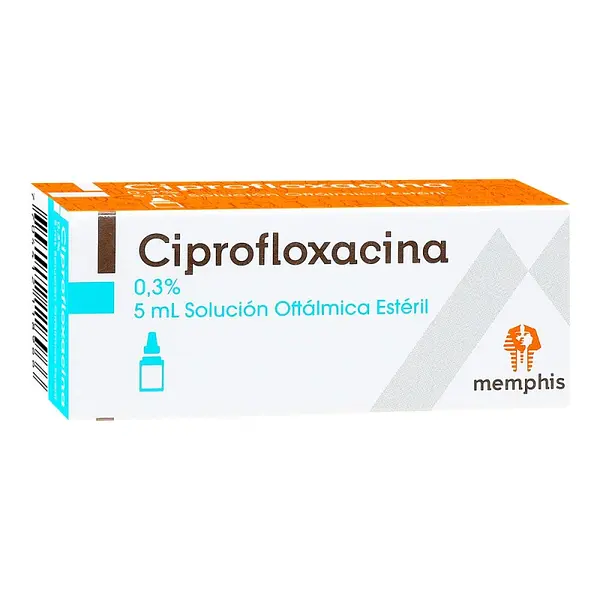 Ciprofloxacina 0.3% gotas oftálmicas 5 ml MP