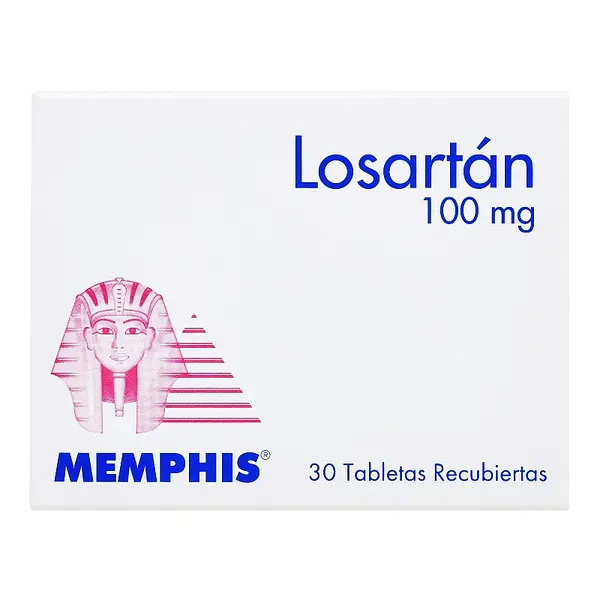 Losartán 100 mg 30 tabletas MP
