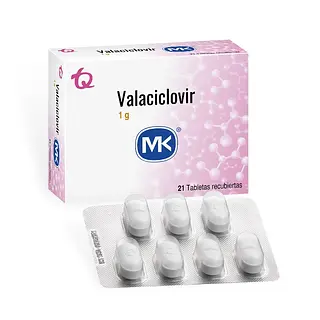 Valaciclovir 1 g 21 tabletas MK