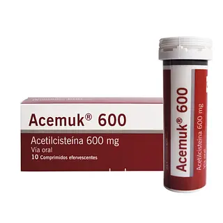 Acemuk 600 mg 10 comprimidos efervescentes