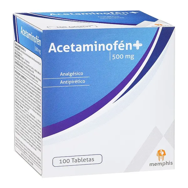 Acetaminofén 500 mg 100 tabletas MP