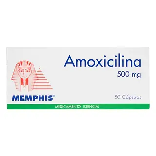 Amoxicilina 500 mg 50 cápsulas MP