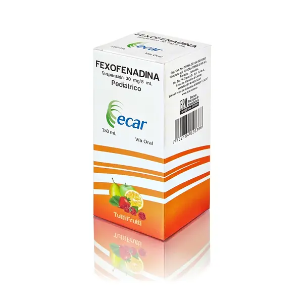 Fexofenadina 30 mg/5 ml Jarabe 150 ml Ecar