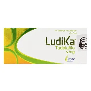 Lúdika Tadalafilo 5 mg 30 tabletas